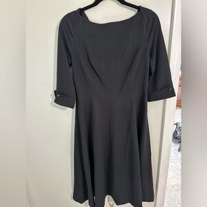 Allegra K Black‎ 3/4 boat neck size small